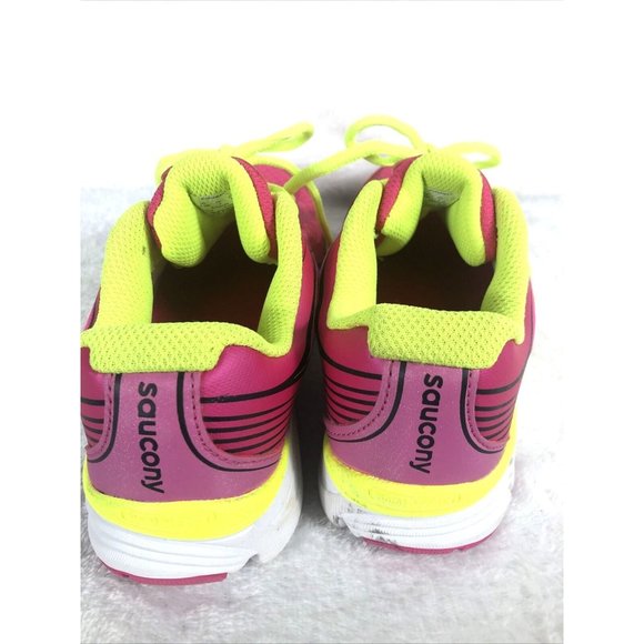 SAUCONY Girls Shoes Natural Series Pink Yellow Sneakers Size 4 1/2 - Picture 5 of 9